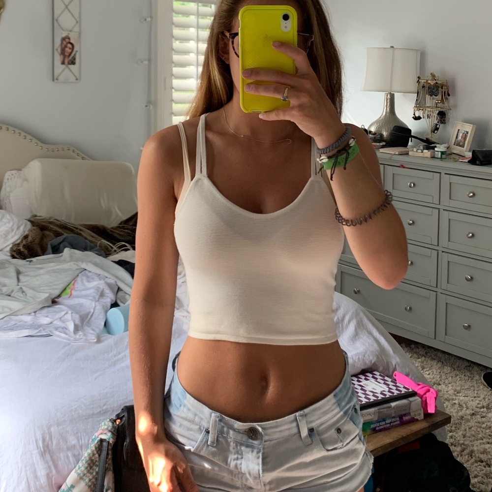White Crop Top